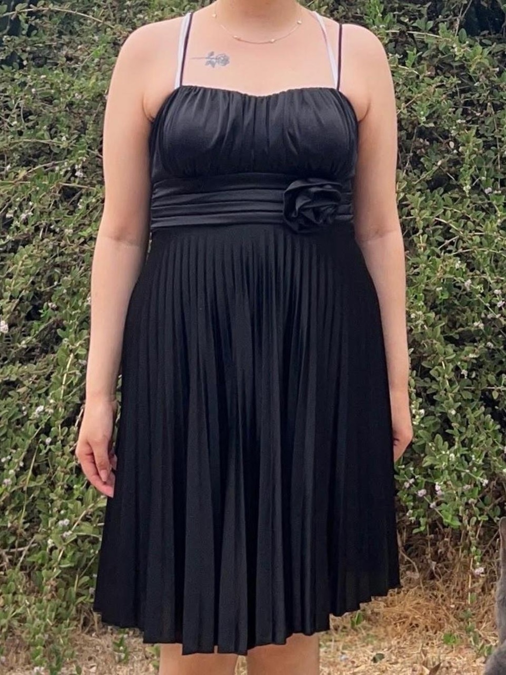 Vintage Y2K Black pleated dress.